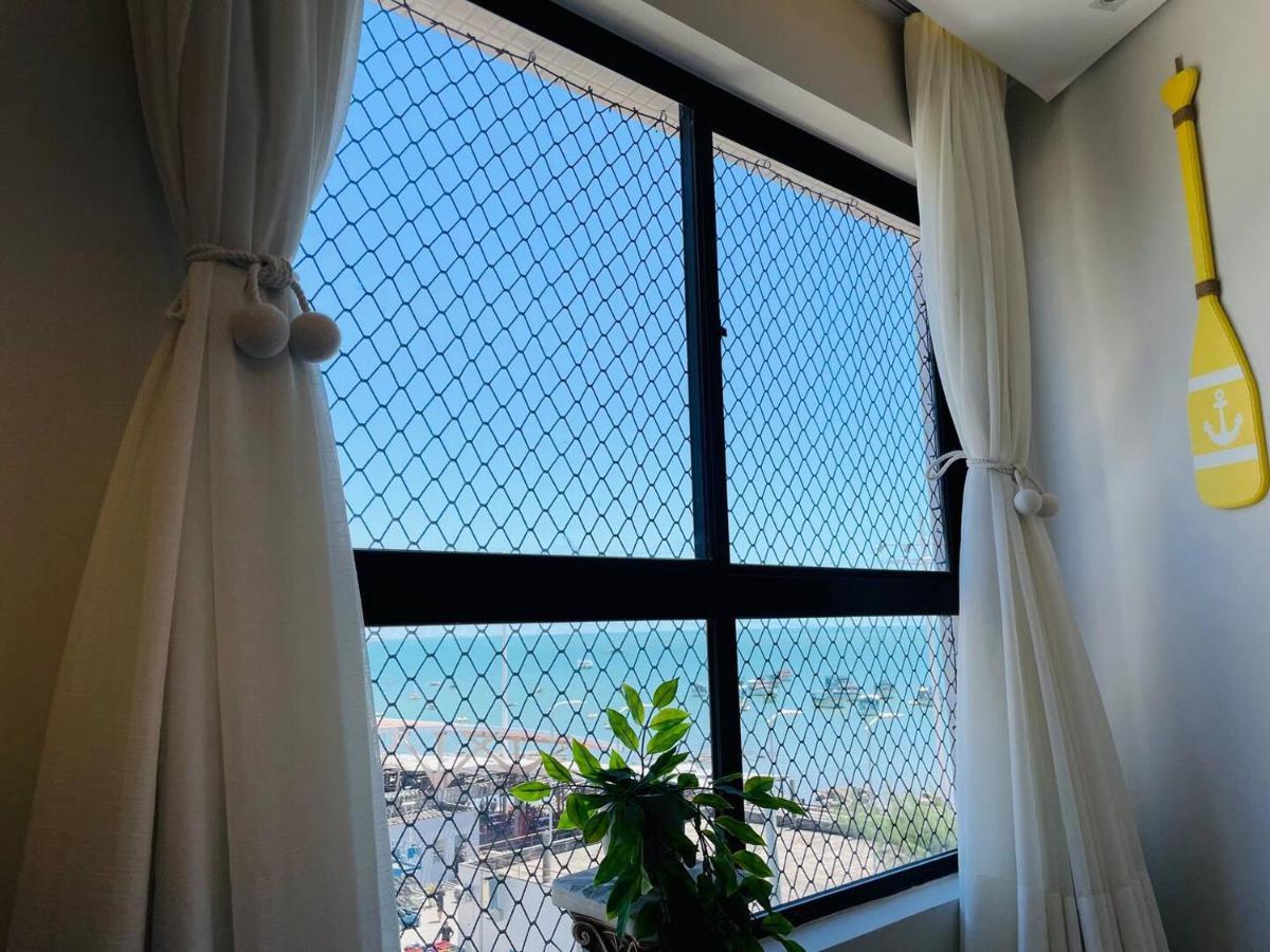 Flat Luxuoso Alto Padrao Frente Mar Com 2 Suites No Iate Plaza Fortaleza  Exterior photo